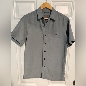 Royal Robbins Gray Casual Button Down Shirt Short Sleeve